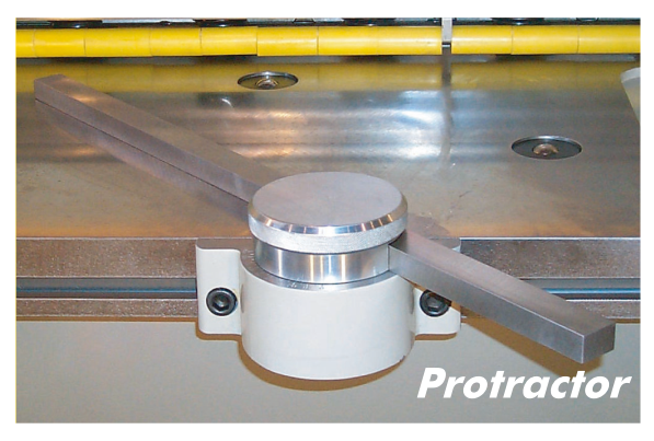Bộ chỉnh góc (Protractor) – máy cắt tôn Accurshear