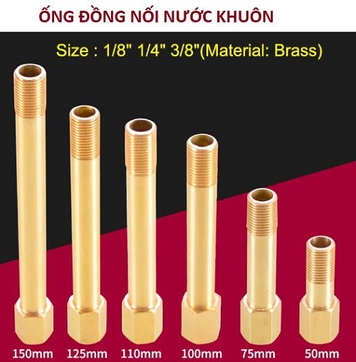 Ống dẫn nước làm mát khuôn bằng đồng thau